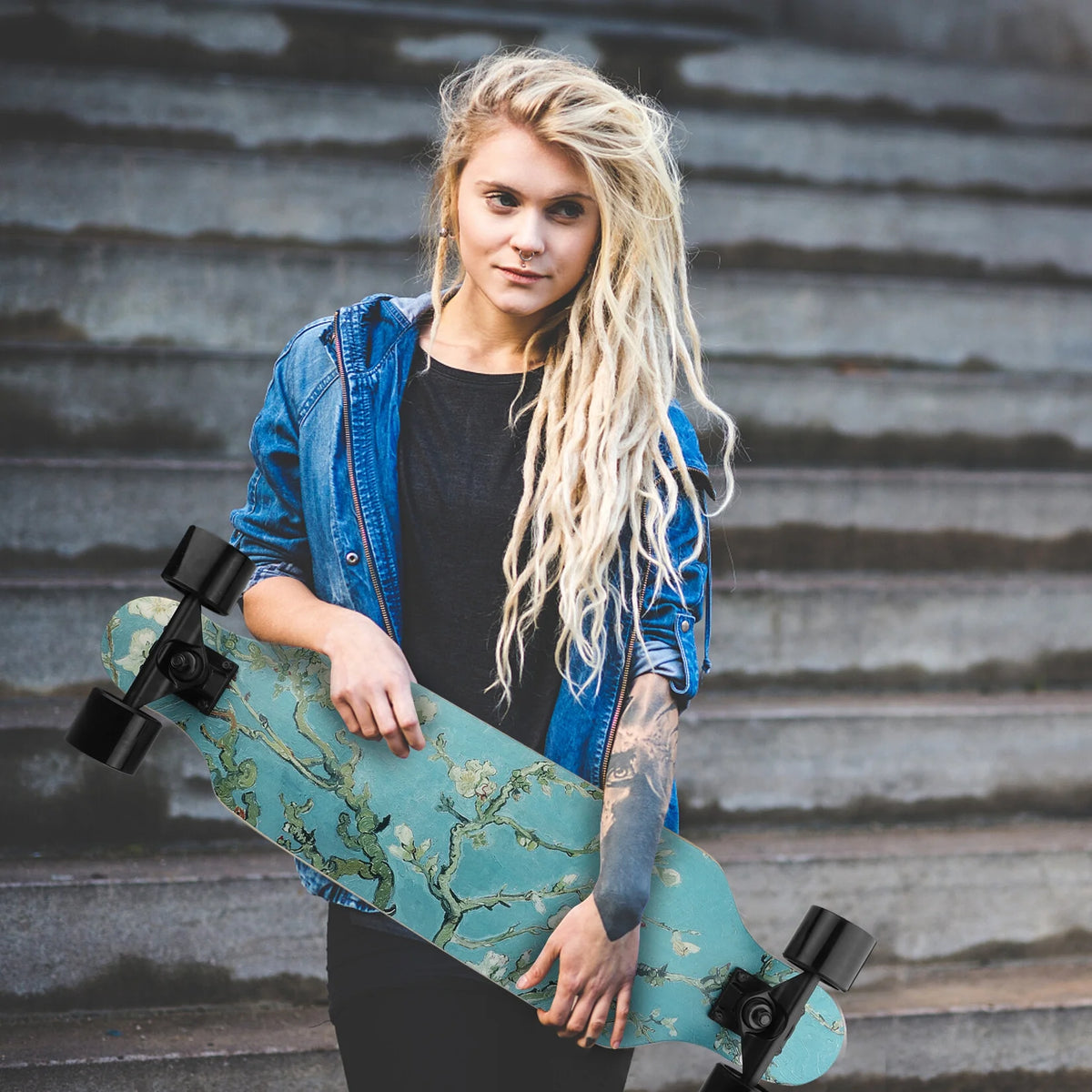 31 Inch Maple Concave Cruiser Skateboard with ABEC-9 Bearing I700403
