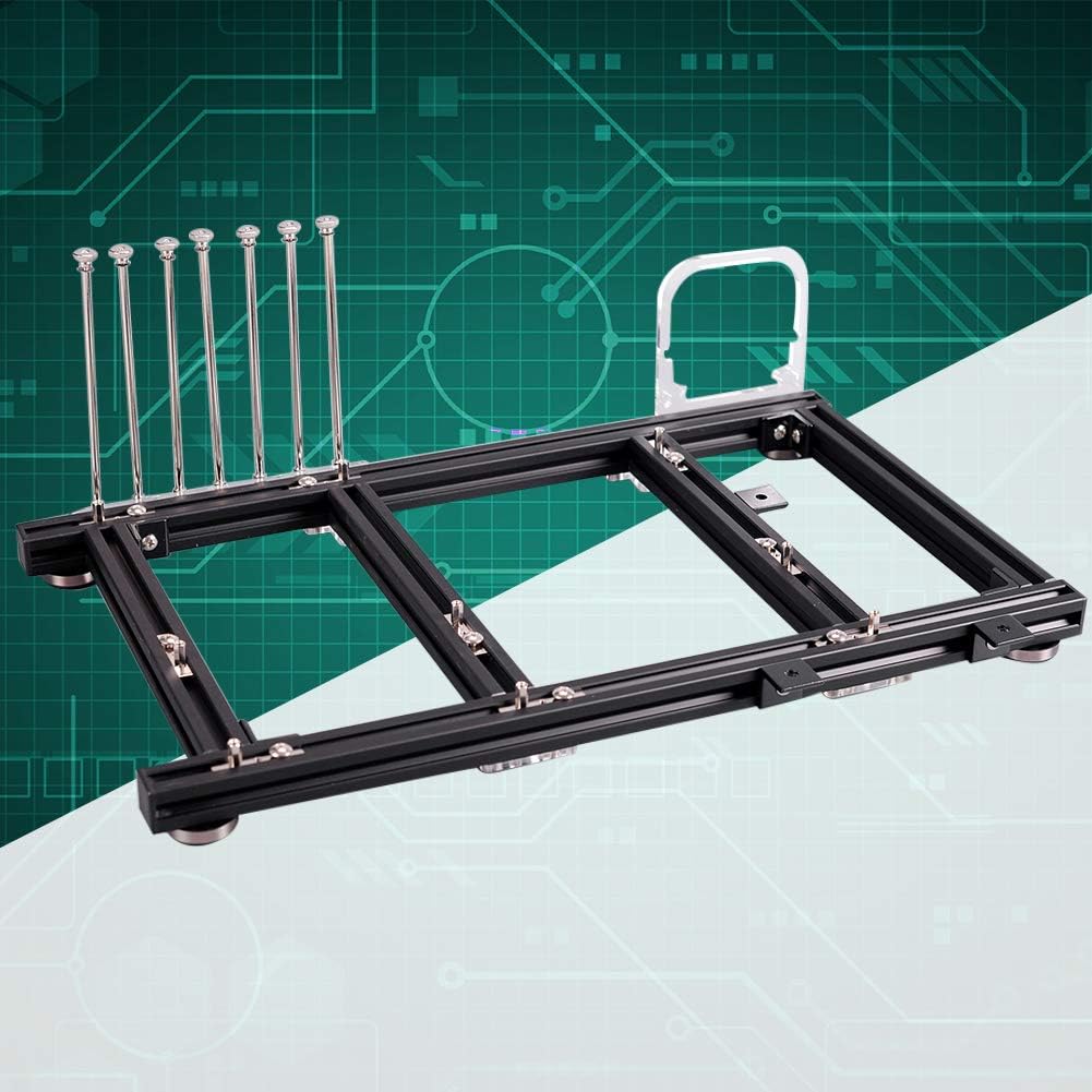 Black Aluminum Alloy ATX Open Air PC Test Bench Case H851