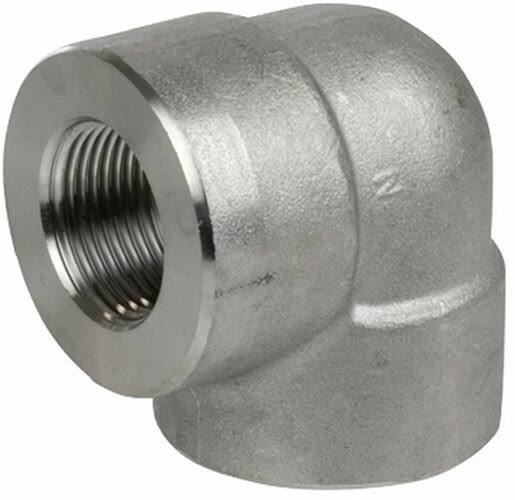 3 in. 90° Forged 316 Stainless Steel Threaded Elbow Fitting P919698