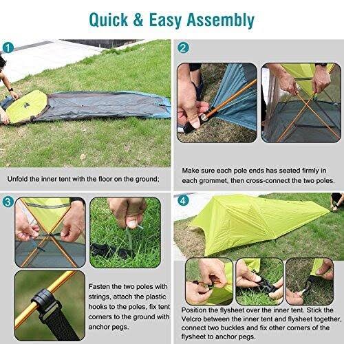 Waterproof Portable Lightweight Single Person Instant Cabin Tent U172