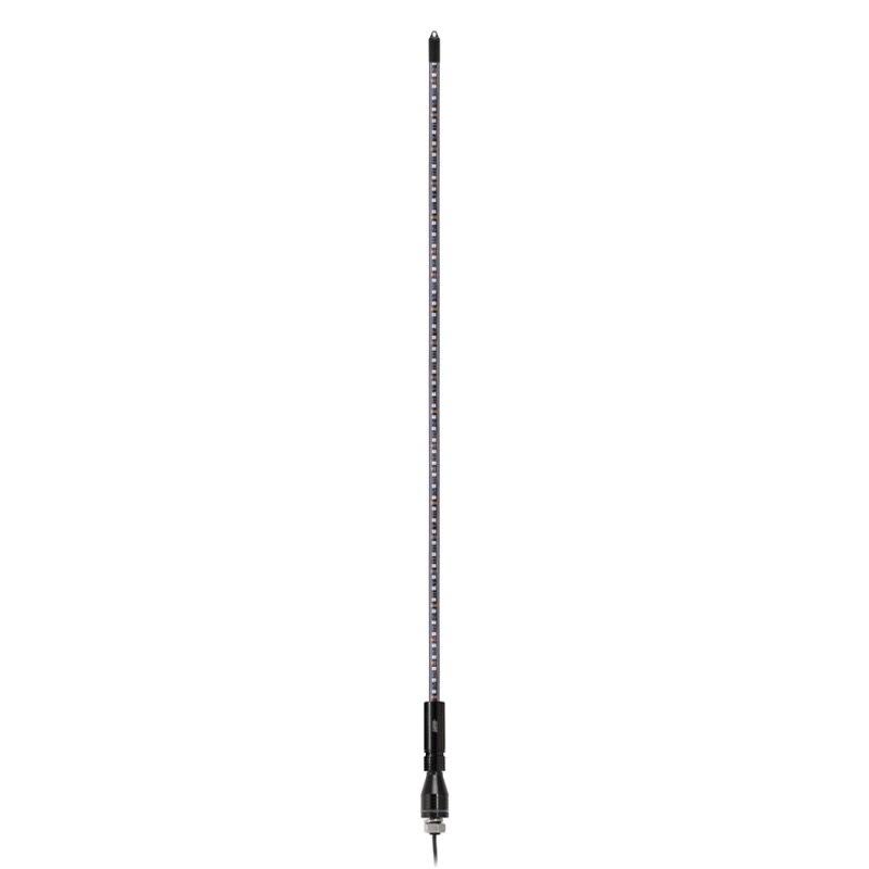 RGB LED Whip Antenna with Flag 4ft E69248