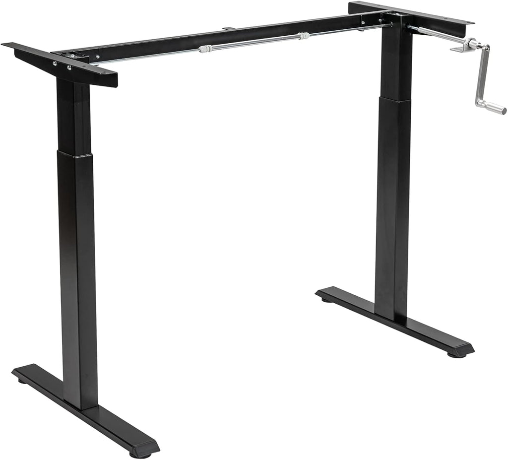 Hand Crank Stand Up Desk Frame with Cable Management Tray M840189
