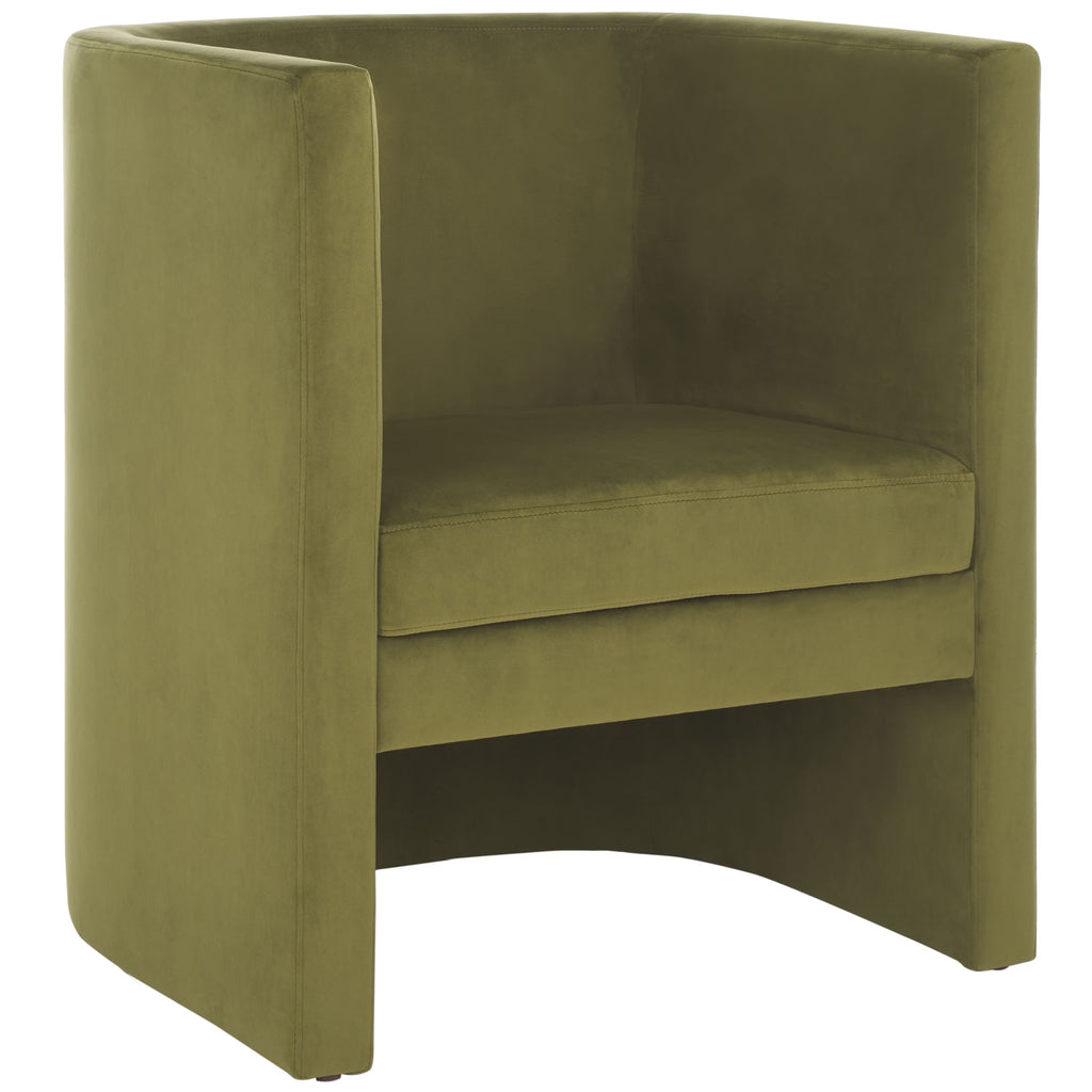 Oliver Green Velvet Accent Chairs C6067