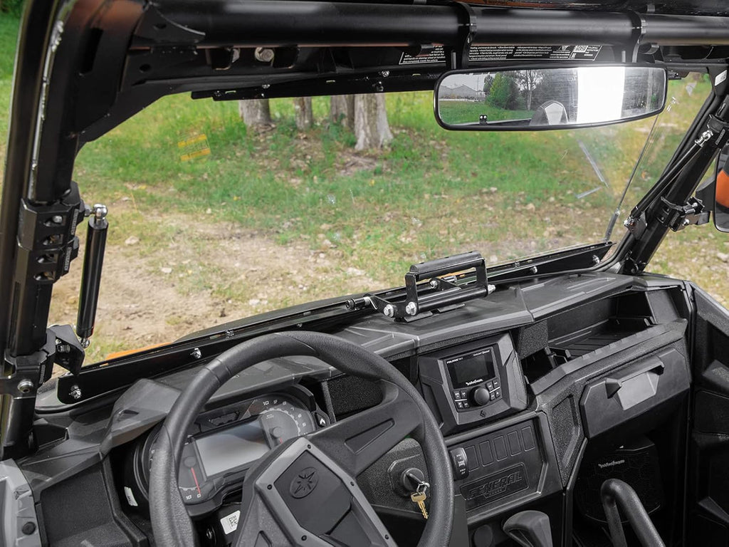 Heavy-Duty Scratch Resistant Flip Windshield, 1/4 Thick Polycarbonate J59182