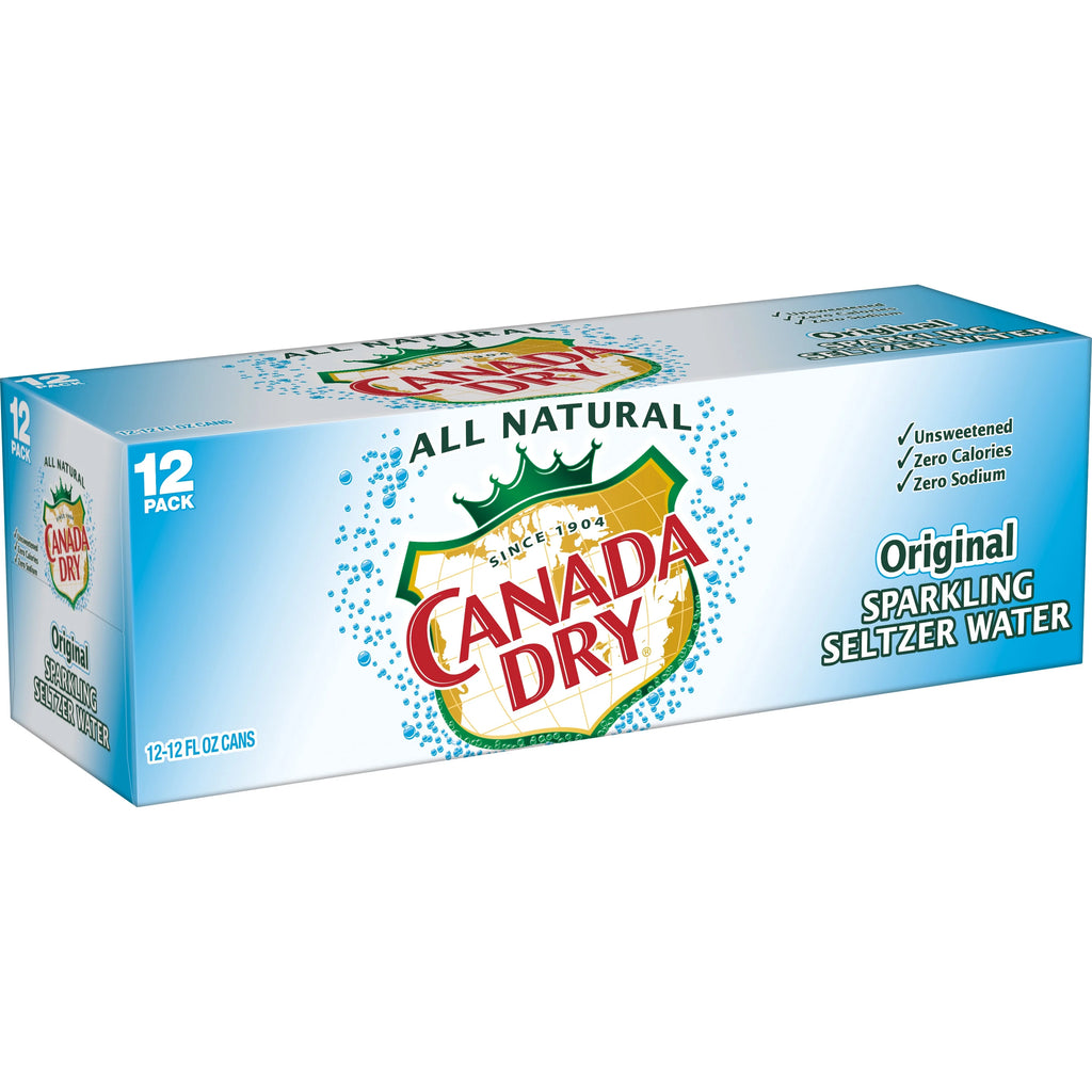12 Pack Sparkling Seltzer Water, 12 fl oz cans Q246893