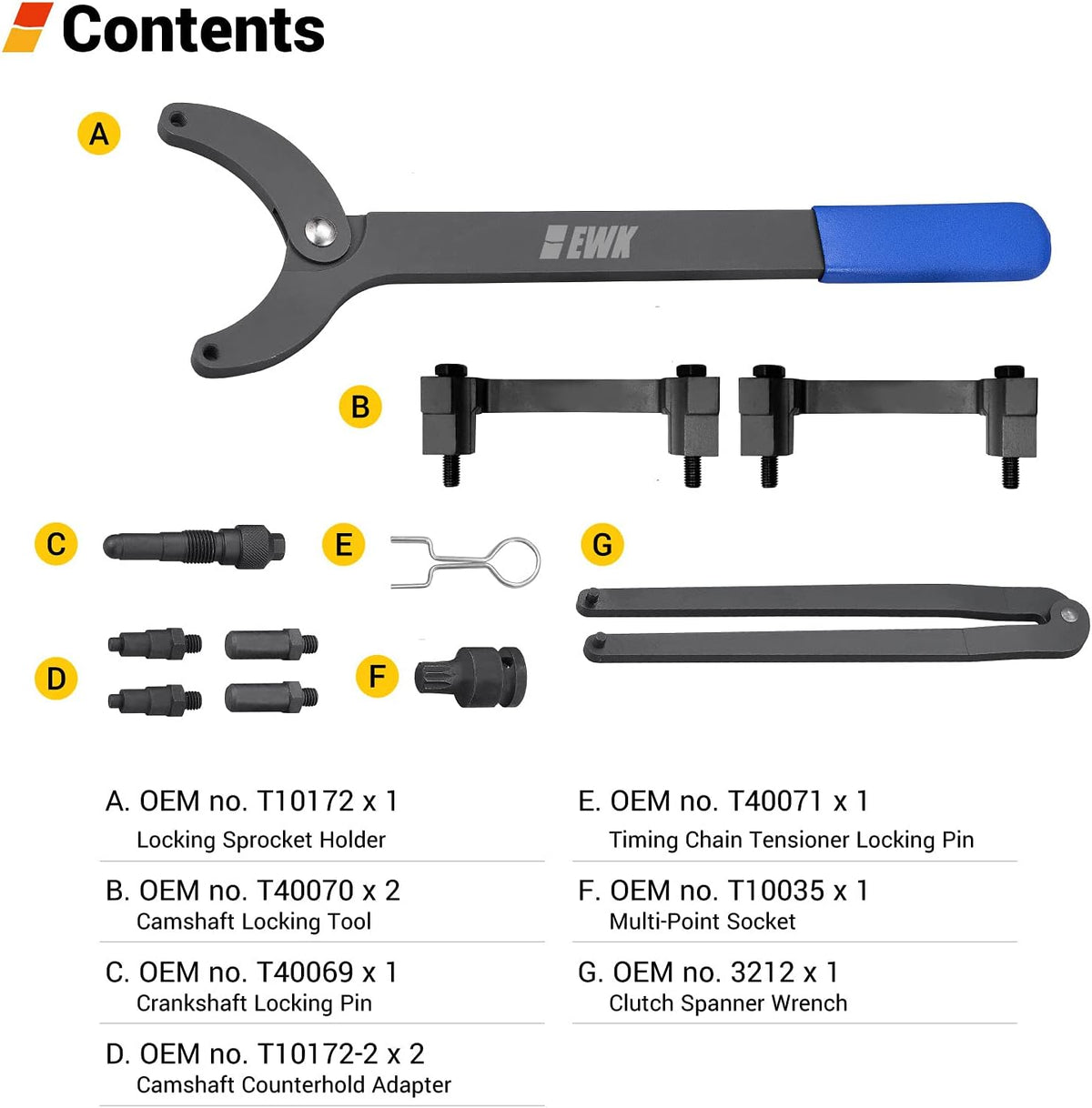 Timing Chain Adjuster Tool Kit for Audi VW 3.2 V6 A4 A6 2.5 4.2 A8253