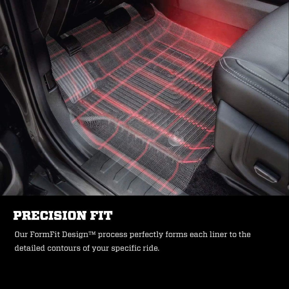 Black Front & 2nd Seat Floor Liners 3 Pcs B705