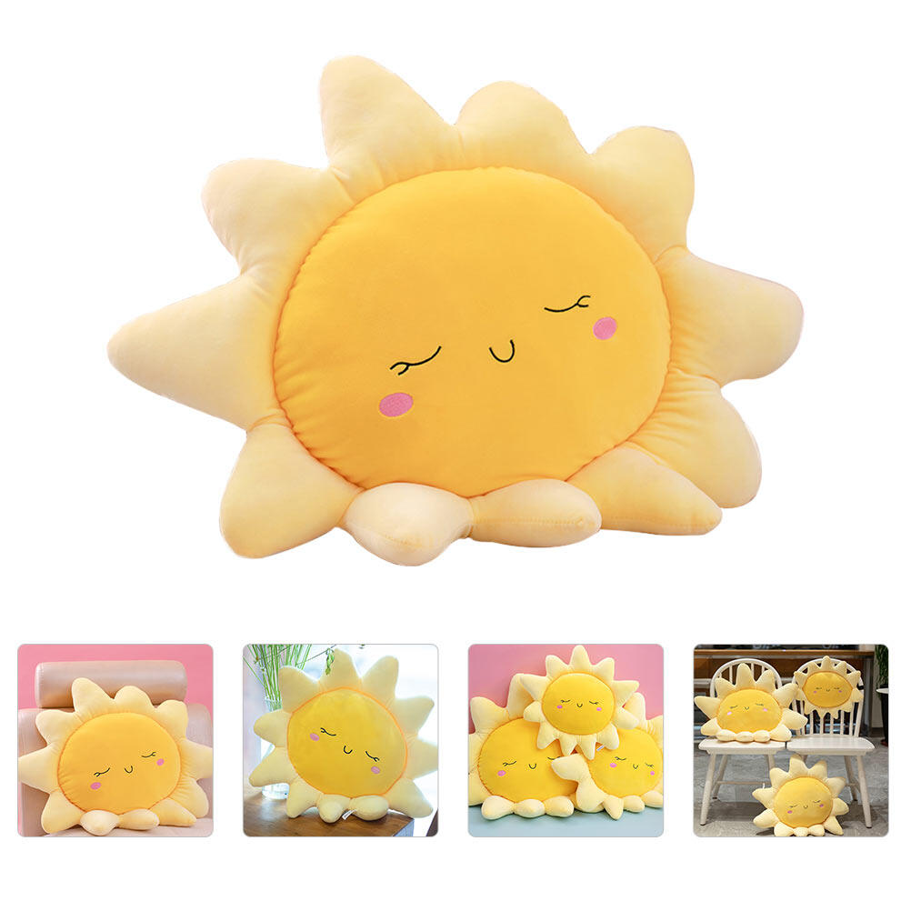 Plush Bolster Rainbow Nursery Toddler Moon Sofa Doll Decor G48302