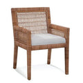 Bisque/Woven Beige Stripe Dining Chair Q186568