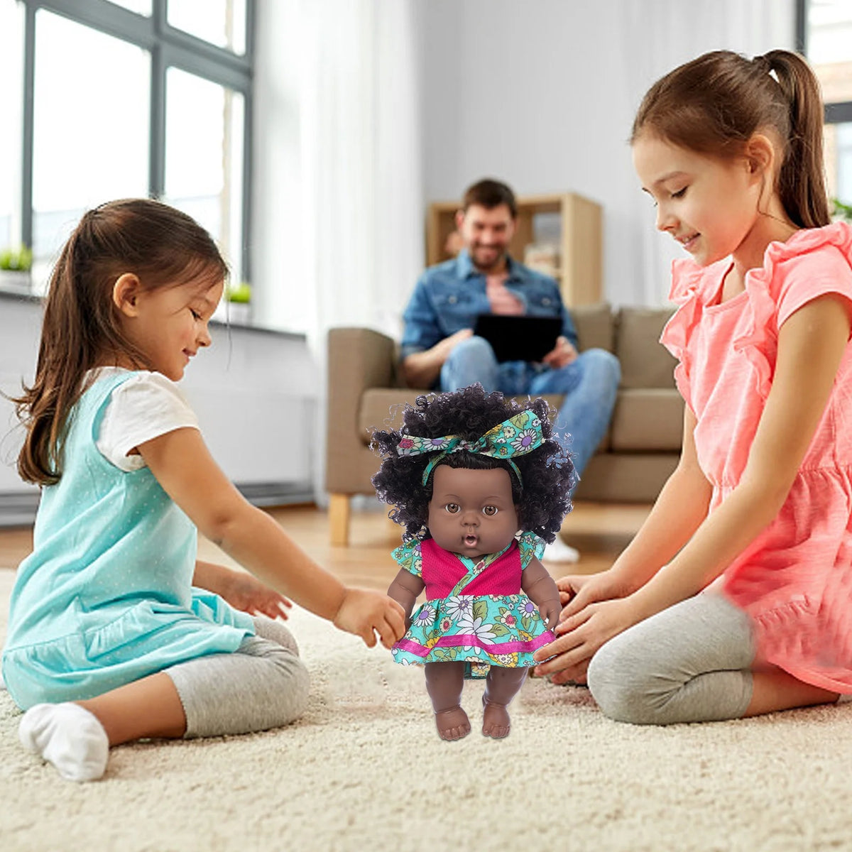 8 Inch Black Baby Dolls With Clothes S14426