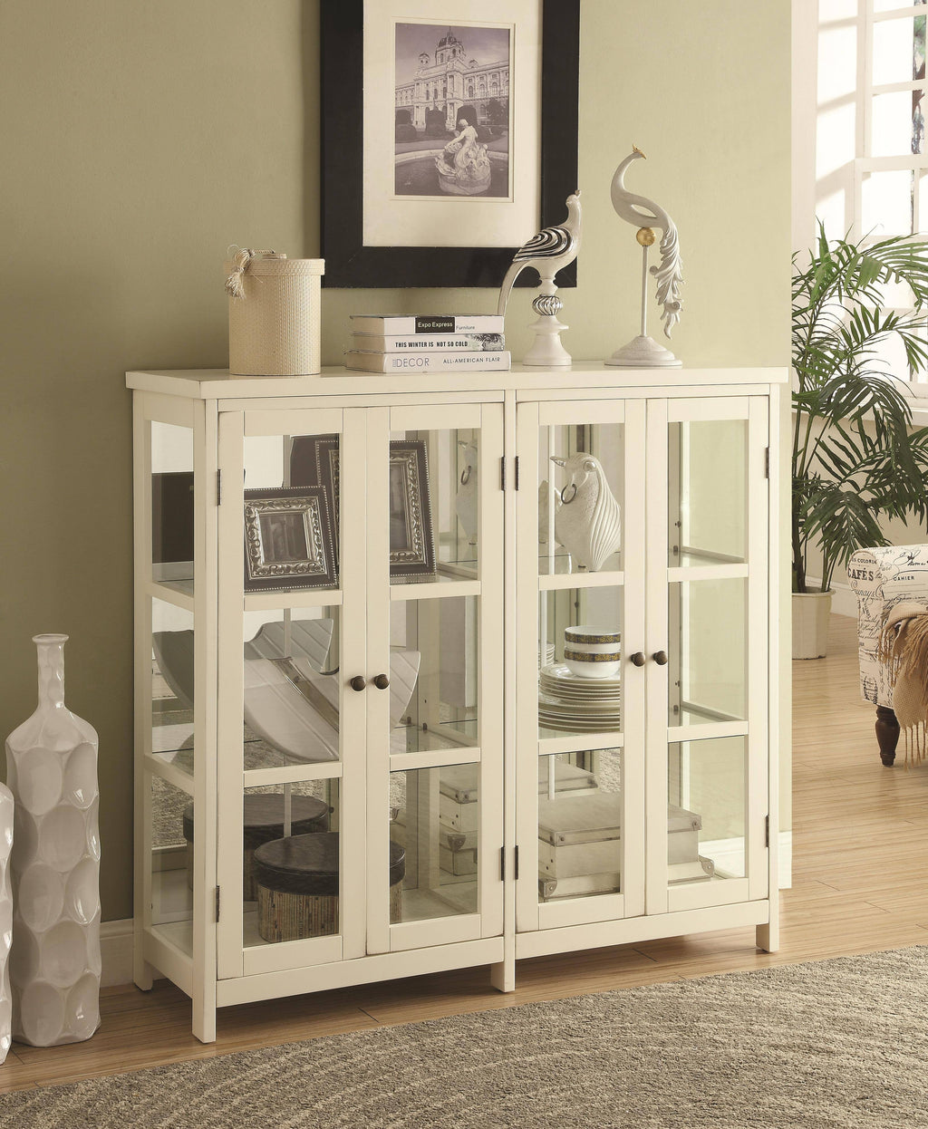 White Accent Display Cabinet T663886