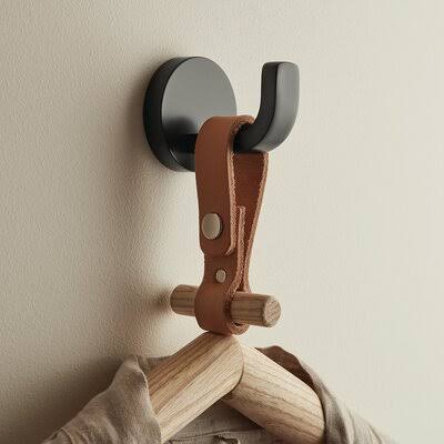 Matte Black Robe Hook F785