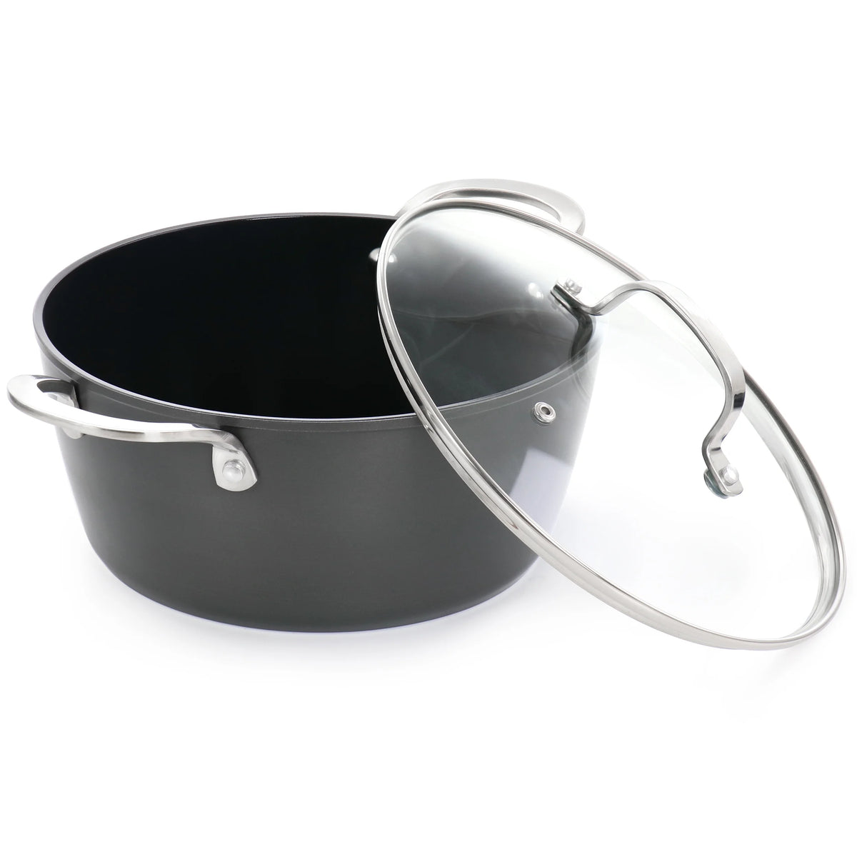 10 Piece Aluminum Ceramic Nonstick Cookware Set in Blue K397