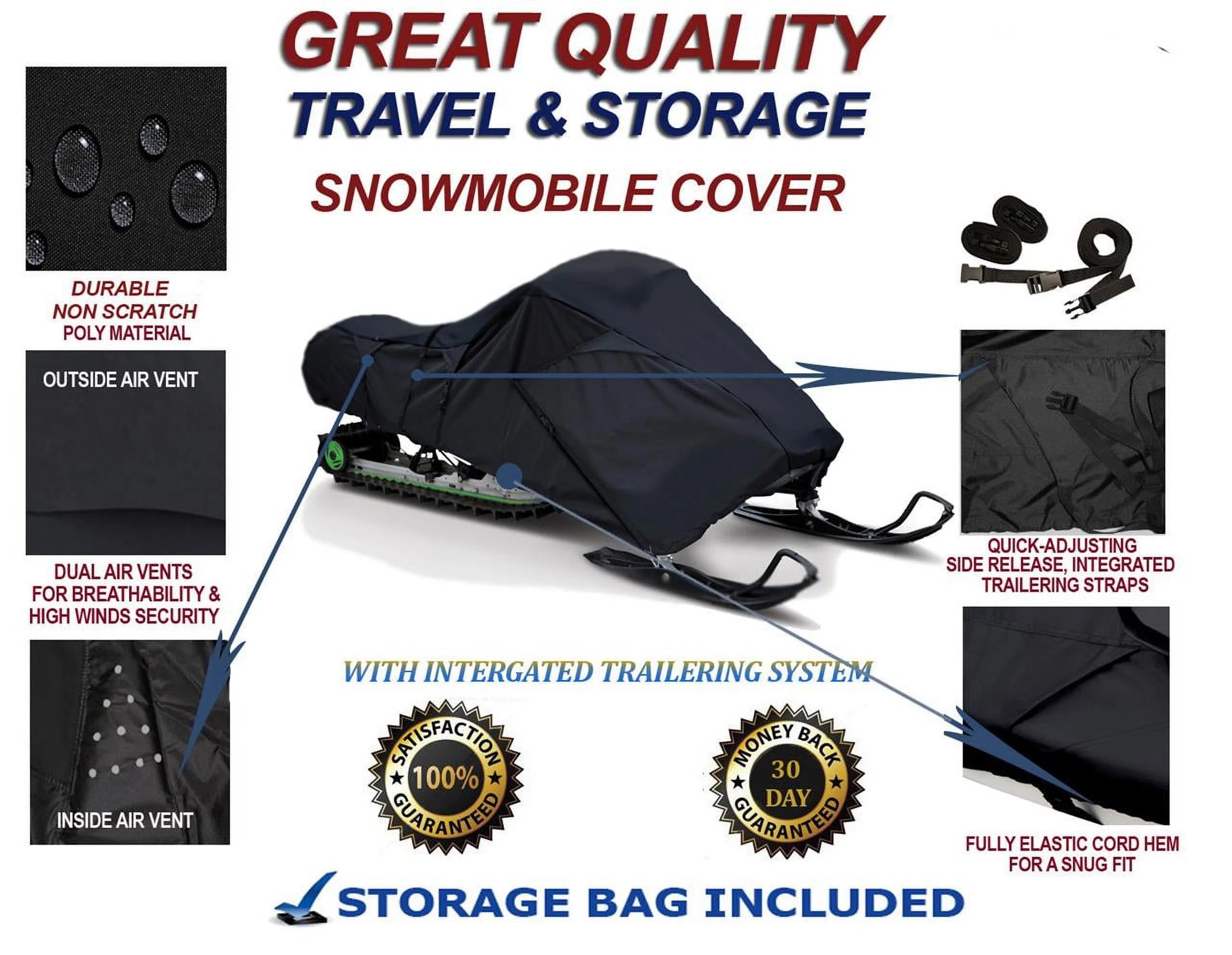 300D Snowmobile Travel and Storage Cover L882