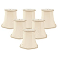Beige Shantung Bell Candelabra Shade (Set of 6) D877