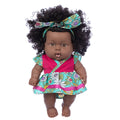 8 Inch Black Baby Dolls With Clothes S14426