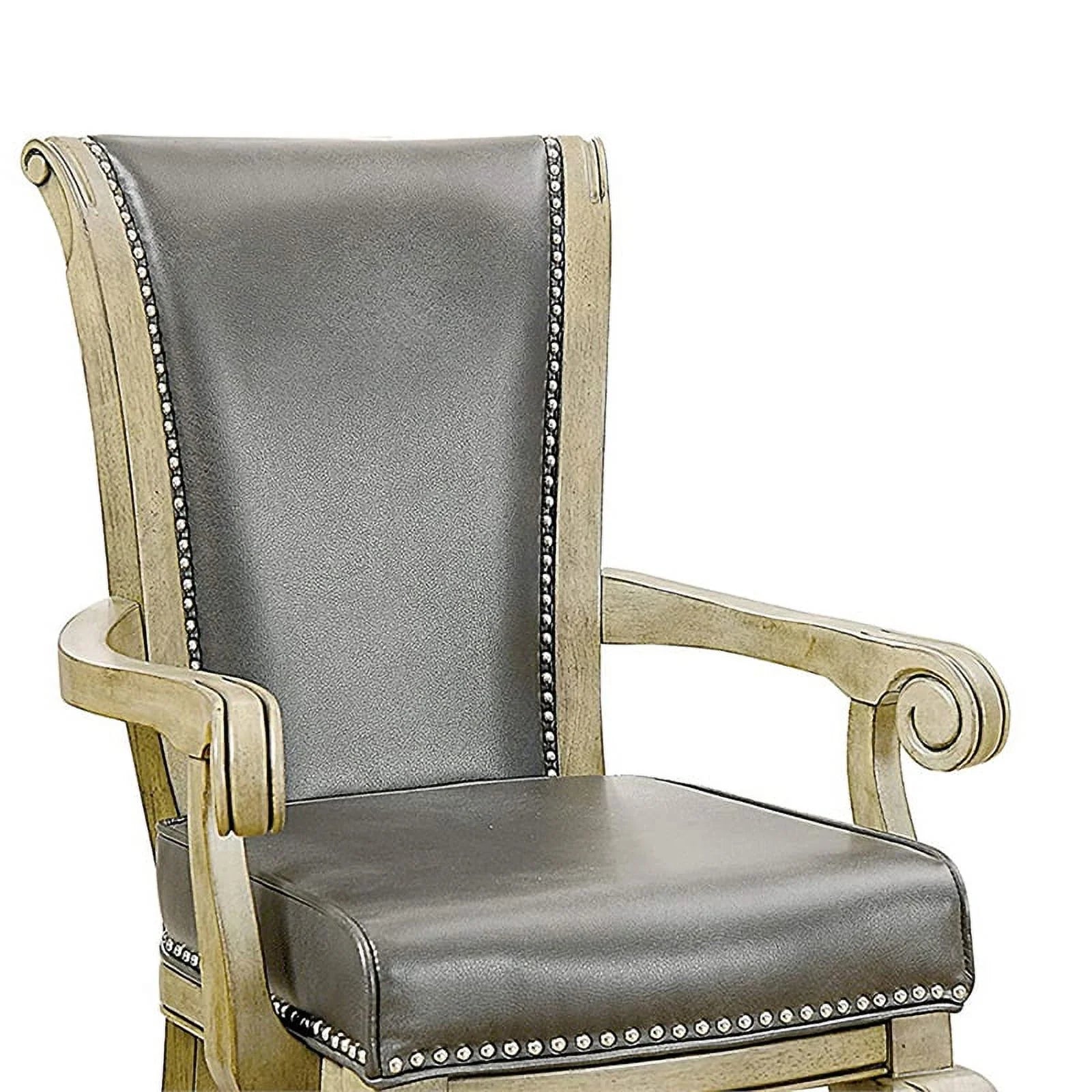 Faux Leather Gaming Chair in Gray (Set of 2) X40195