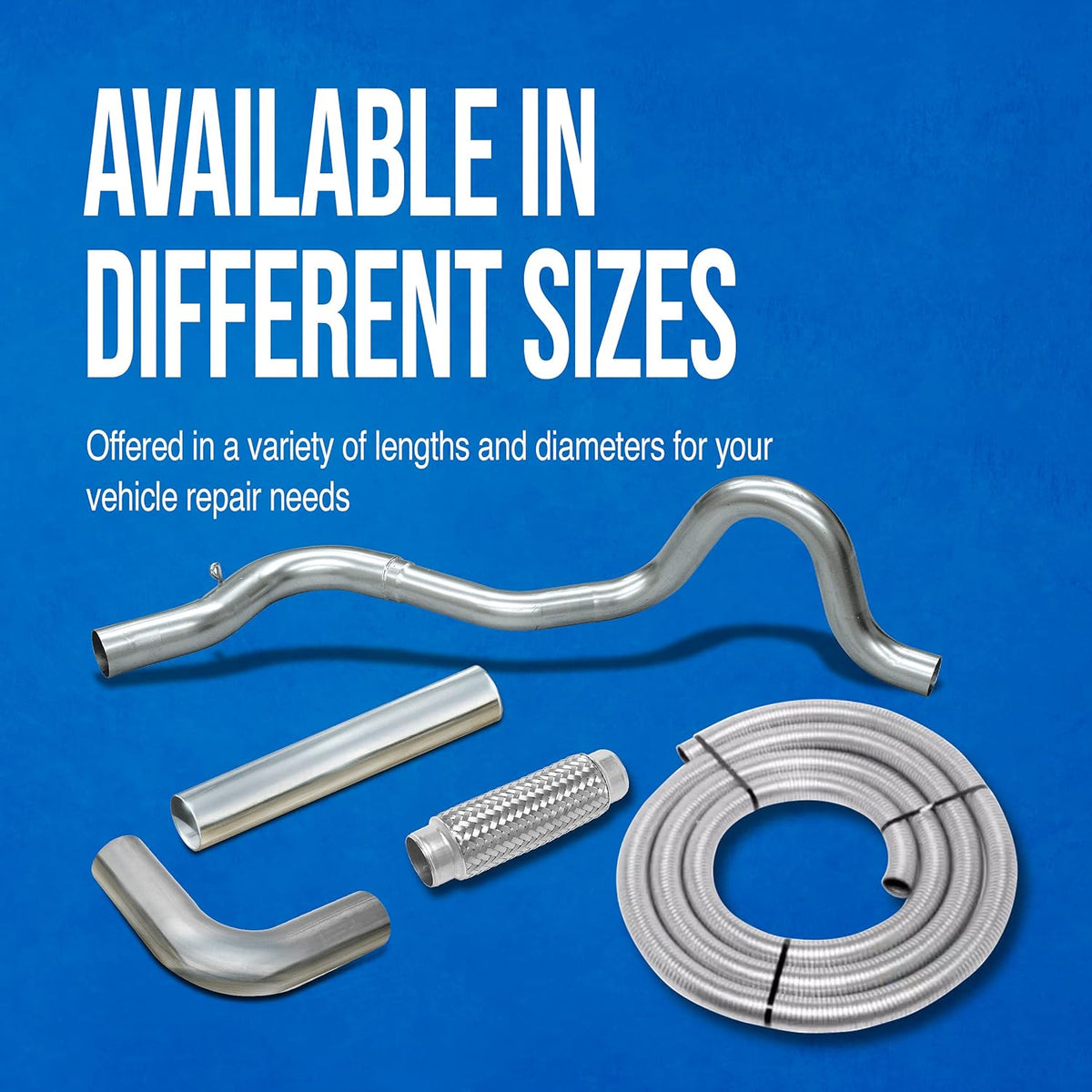 Exhaust Pipe 300 inch long 1.25 inch Diameter Pack of 2 X969687