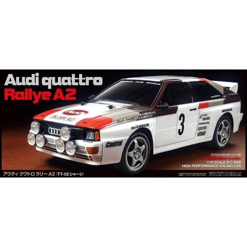 RC Audi Quattro A2 Rally Car Kit TT-02 Chassis W56707