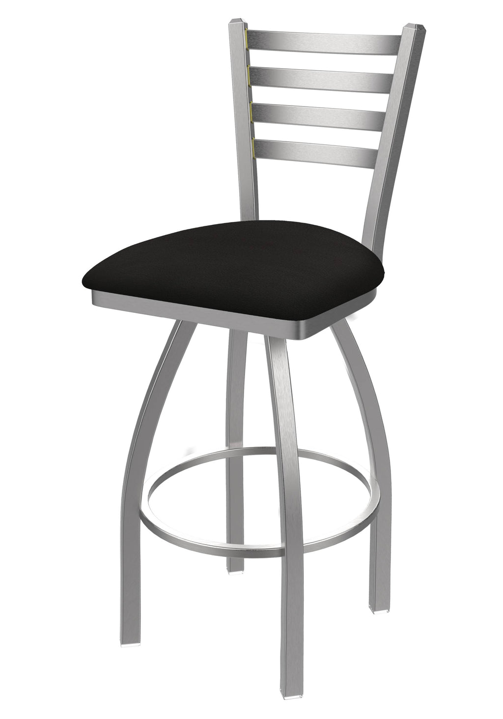 25x22 Swivel Counter Stool with Stainless and Espresso Seat O342966