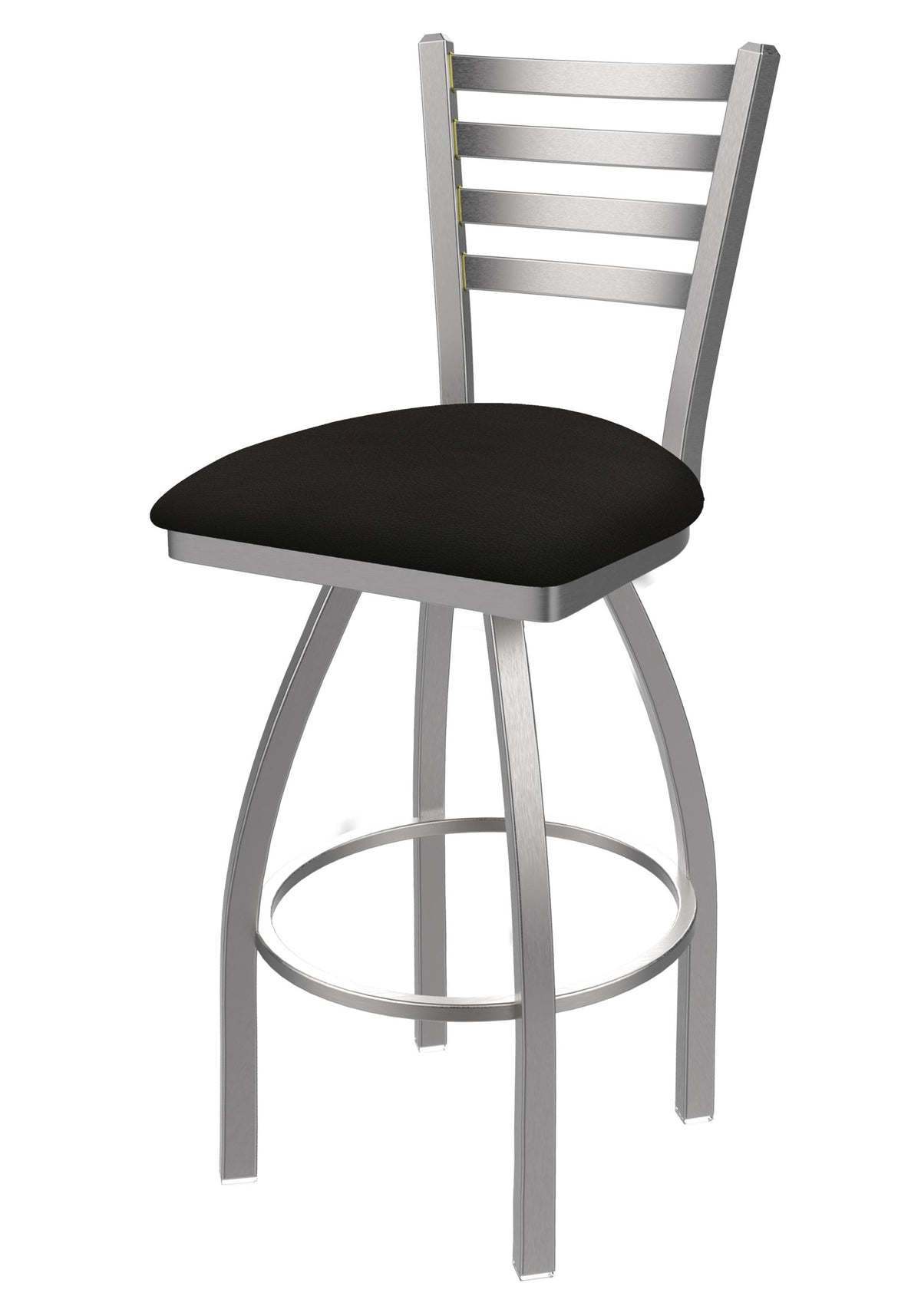 25x22 Swivel Counter Stool with Stainless and Espresso Seat O342966