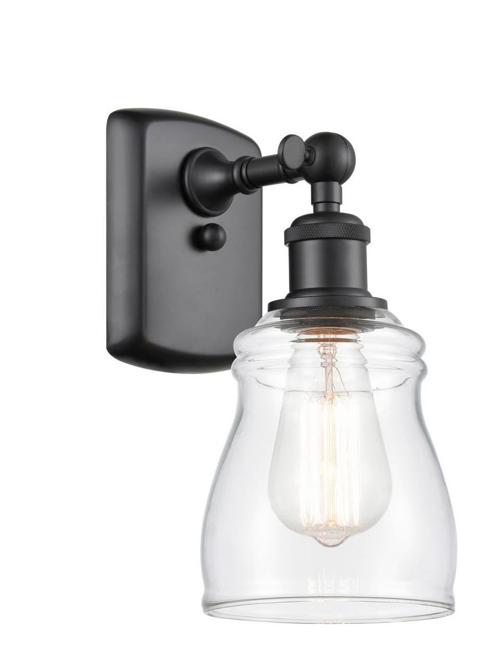 Matte Black 1 Light Sconce A374