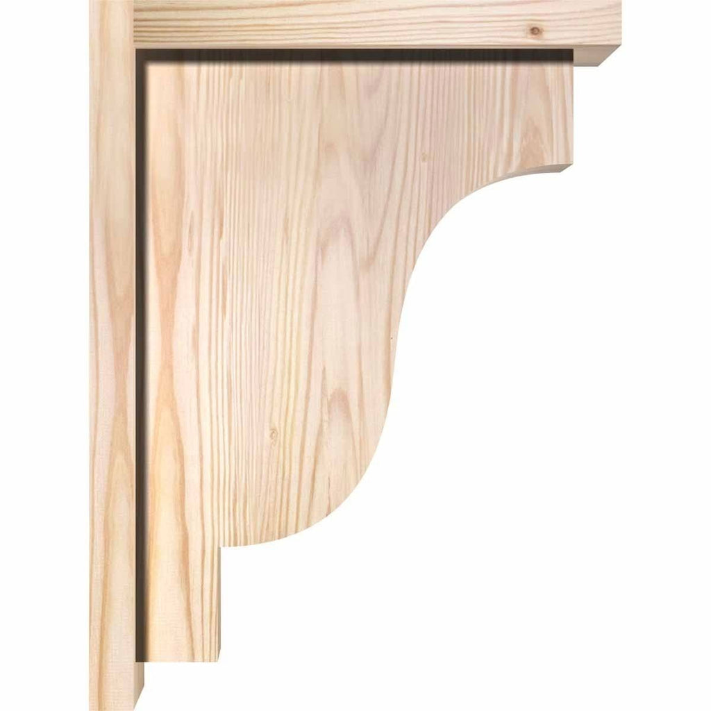 Douglas Fir Newport Smooth Corbel with Backplate A73668