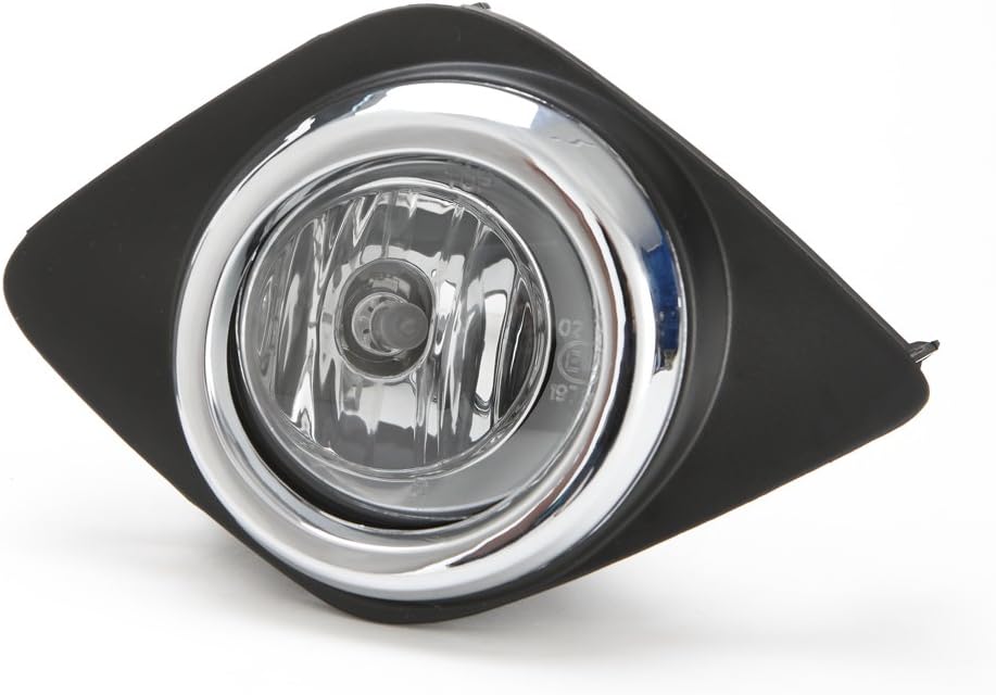 Clear Fog Driving Lights Kit with Bezel Switch Bulbs Pack of 2 I5072