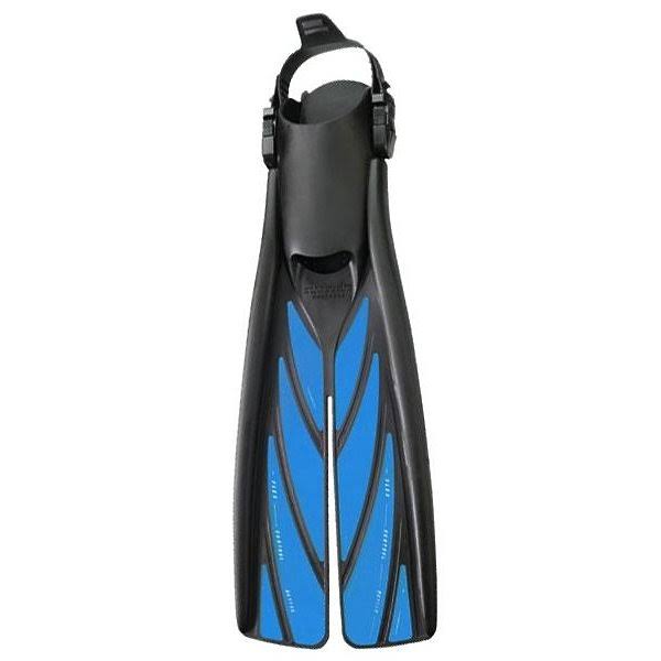 Silver Large Open Heel Split Fins S50757