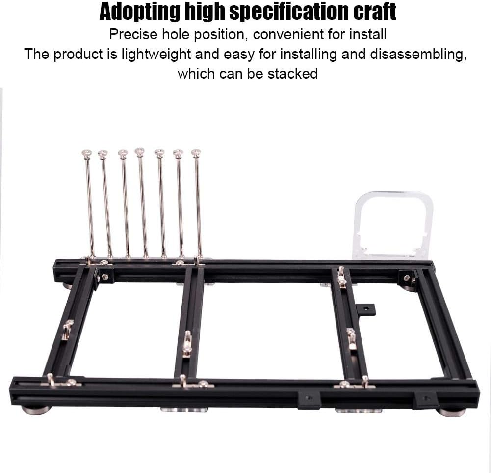 Black Aluminum Alloy ATX Open Air PC Test Bench Case H851