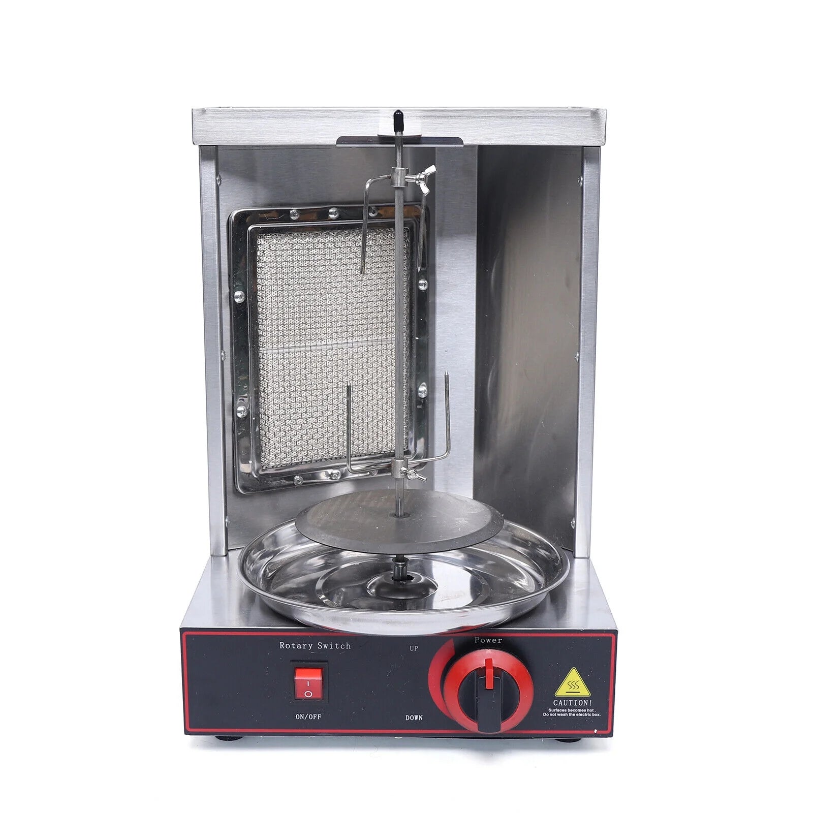Stainless Steel Vertical Gas Broiler Shawarma Grill Machine B22304