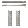 2-Pack Stainless Steel BBQ Gas Grill Tube Burner & Heat Shield Plate Replacement Parts E961