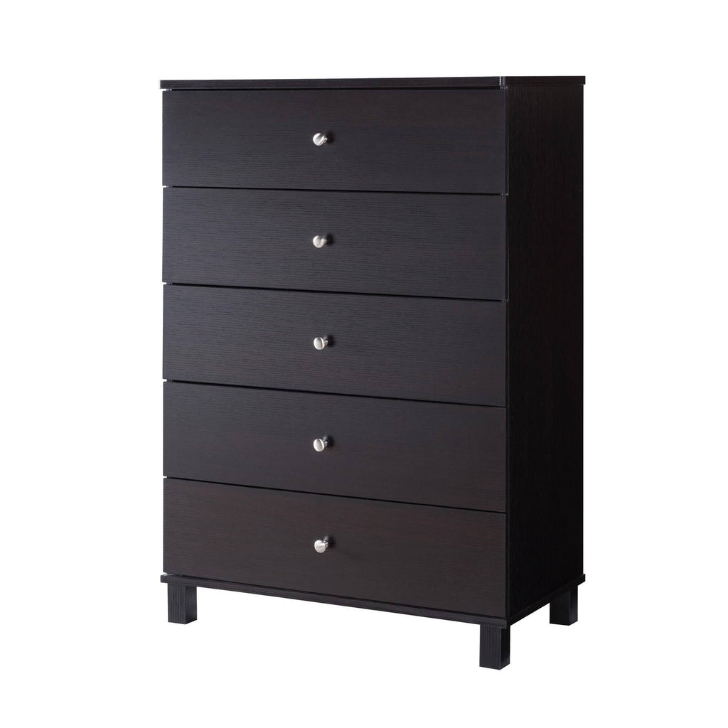 Dark Brown 5 Drawer Chest V66404