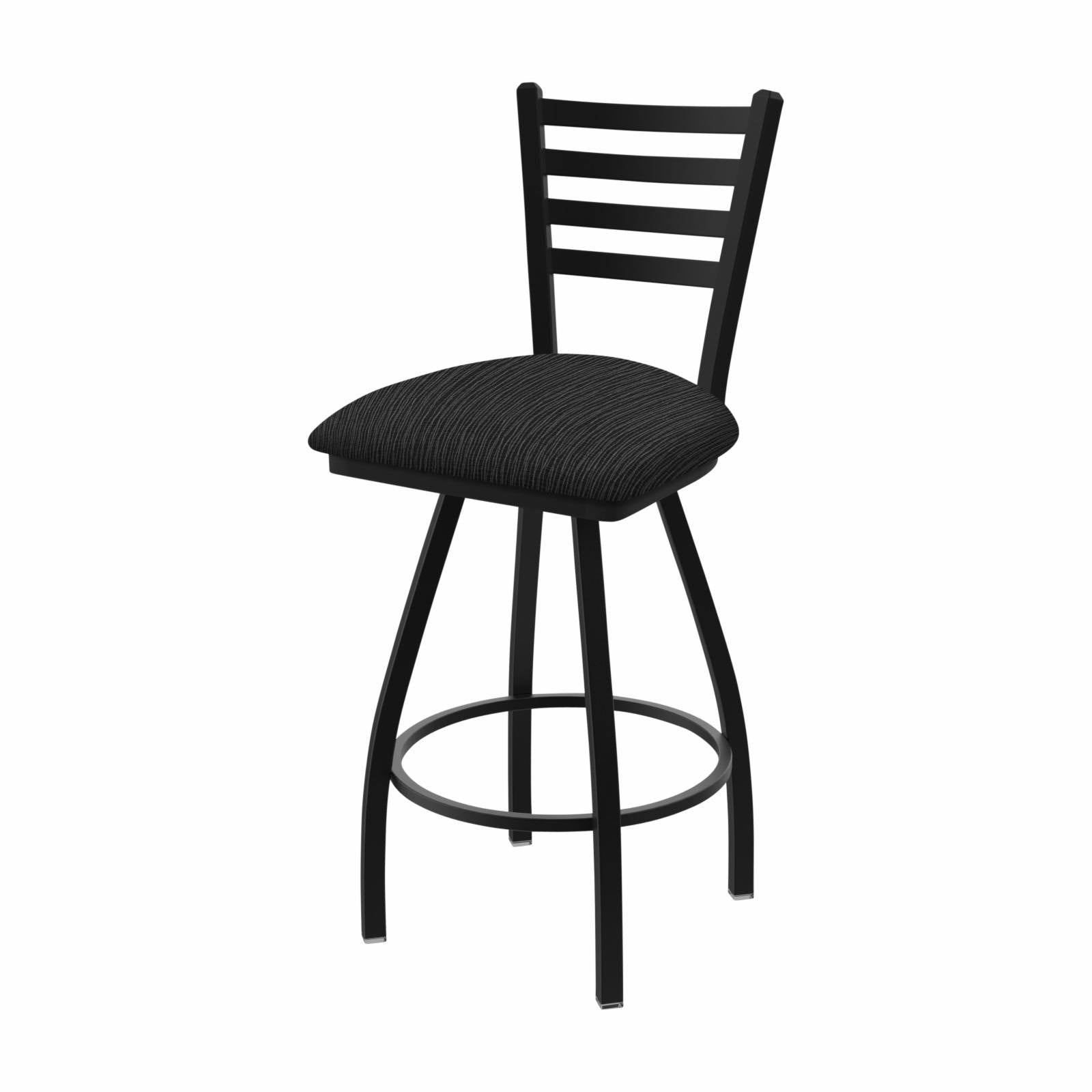 Swivel Bar Stool with Black Wrinkle Finish H150