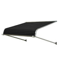 Black Solid Fixed Door Awning D2655