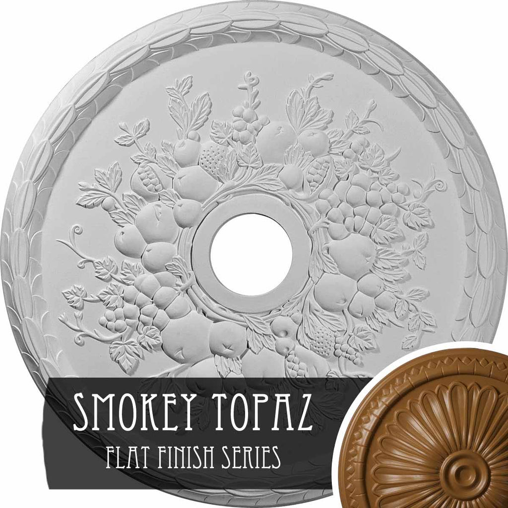 22 5/8x22OD x 3 5/8x22ID x 5/8x22P Grape Ceiling Medallion C426