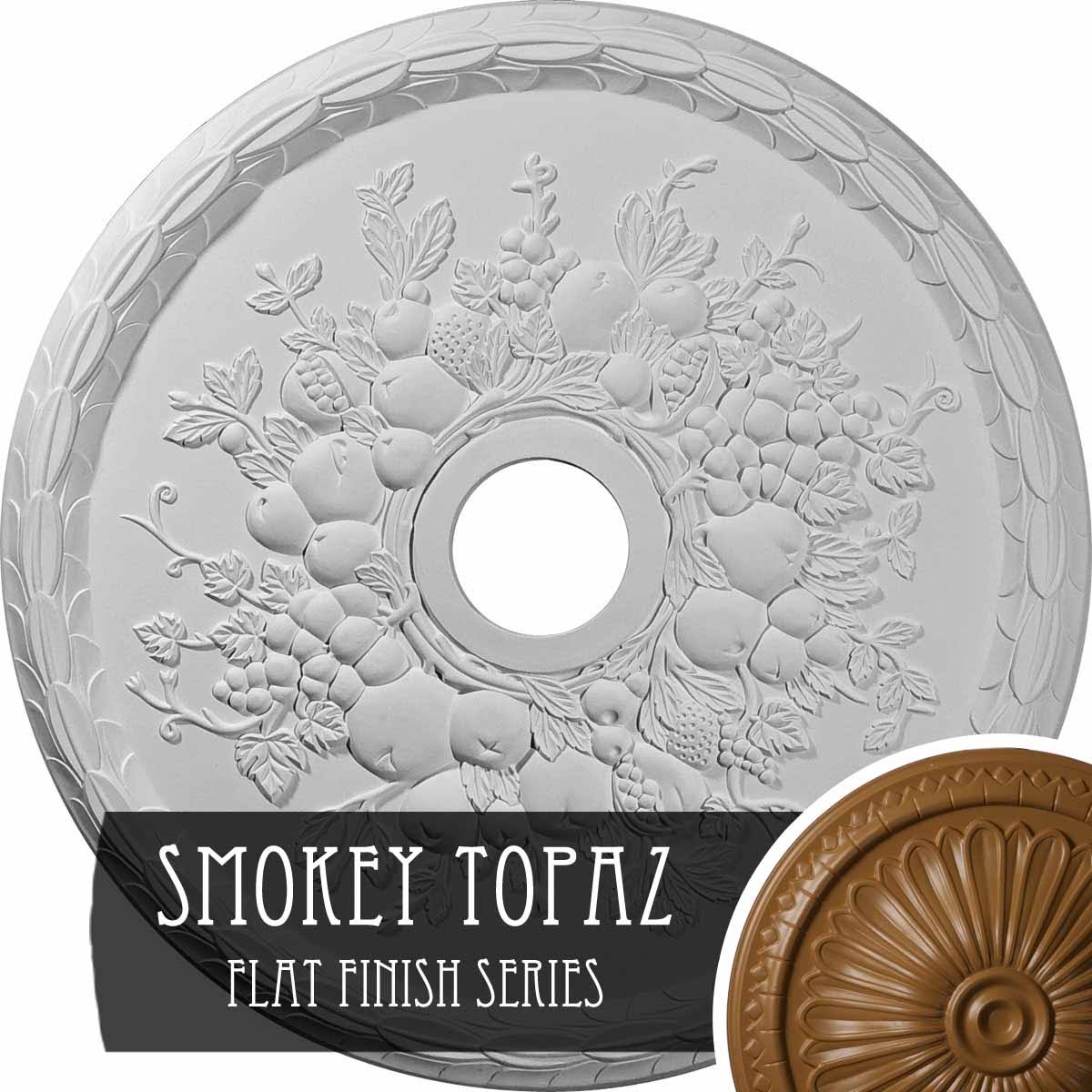 22 5/8x22OD x 3 5/8x22ID x 5/8x22P Grape Ceiling Medallion C426
