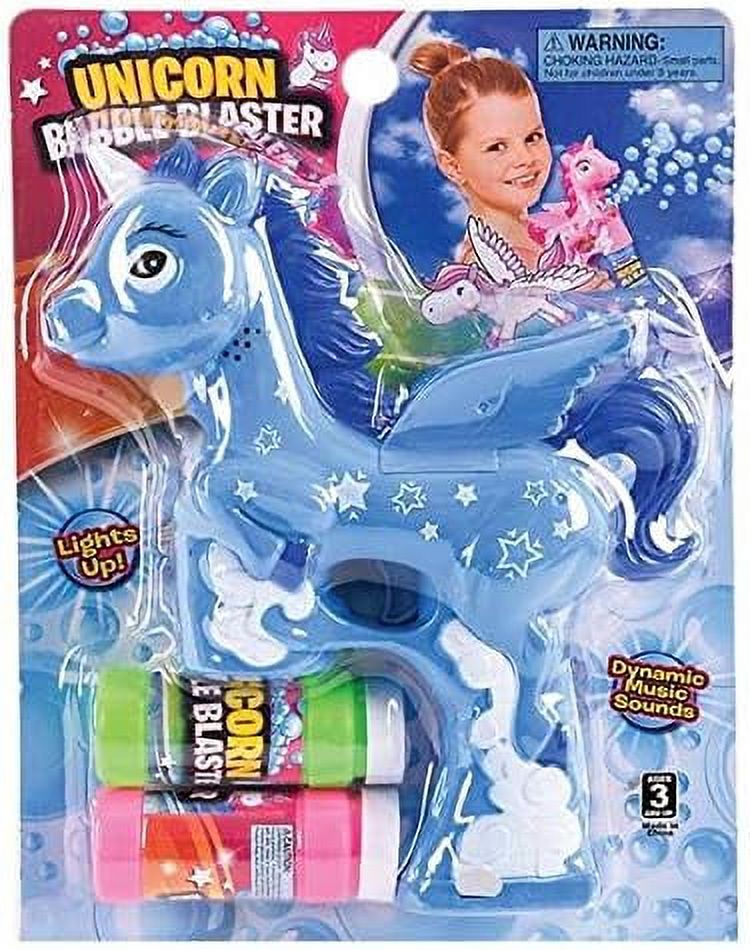 Light and Sound Unicorn Bubble Blasters (3pc Set) Bubble and Water Guns B627037