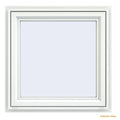 White Vinyl Casement Window with Screen W50785