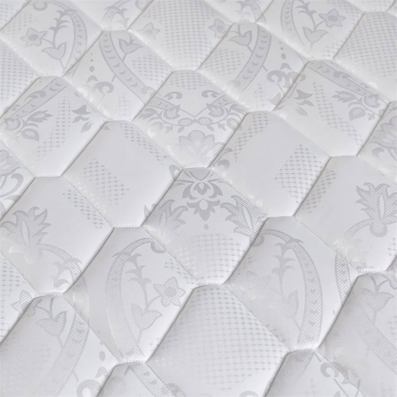 White Fabric King Tight Top Mattress W294