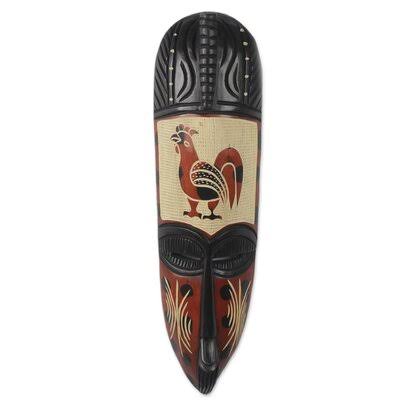 African Wood Mask Wall Décor Y16050