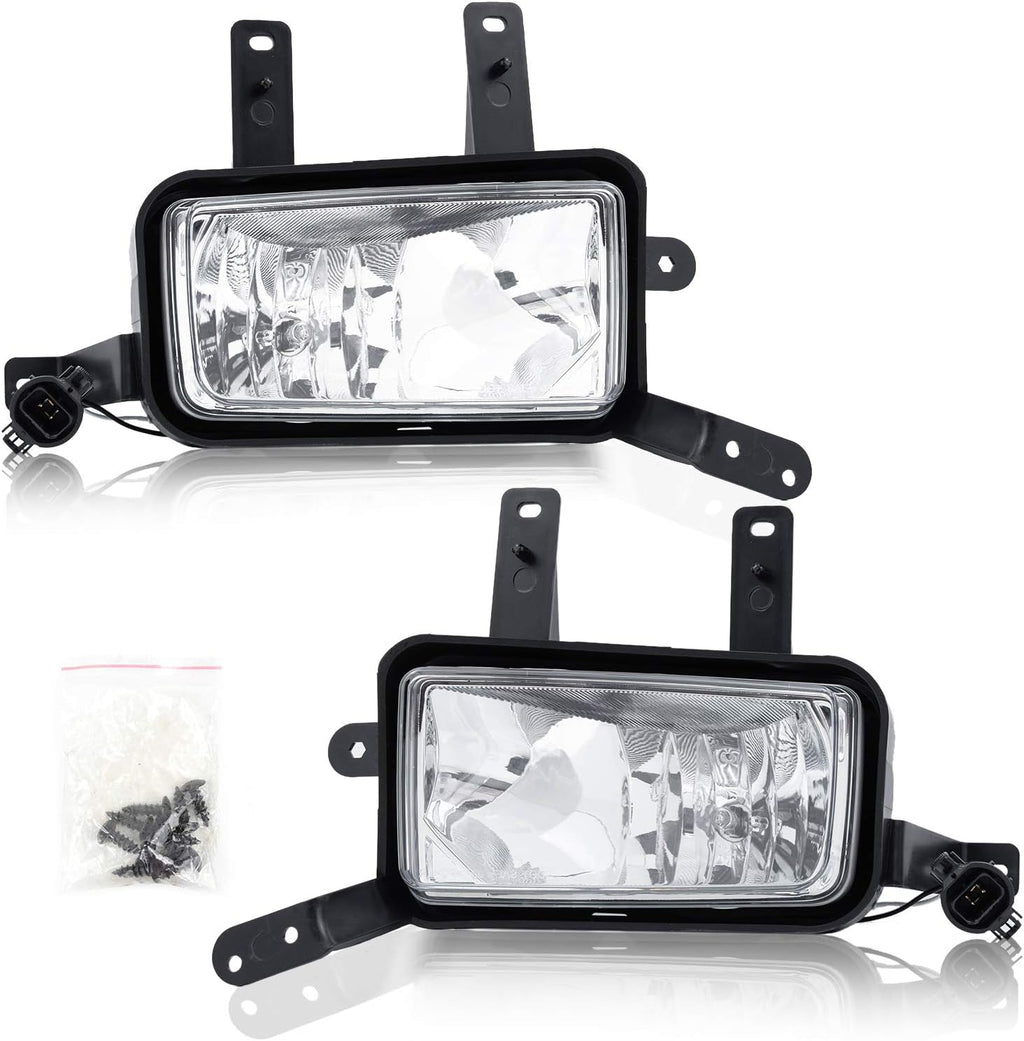 Pair Clear Fog Lights with H3 12V 20W Bulbs Q32529