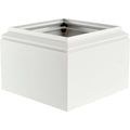9 in. Aluminum Natchez Capital and Base with Textured Brown Finish O814