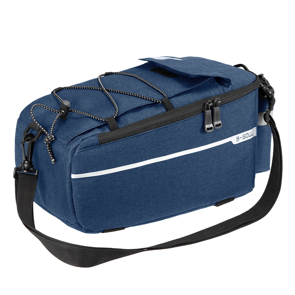 Insulated Trunk Cooler Bag Cycling Bicycle Rear Rack Storage Luggage Bag Reflective MTB Bike Pannier Bag Shoulder Bag I783