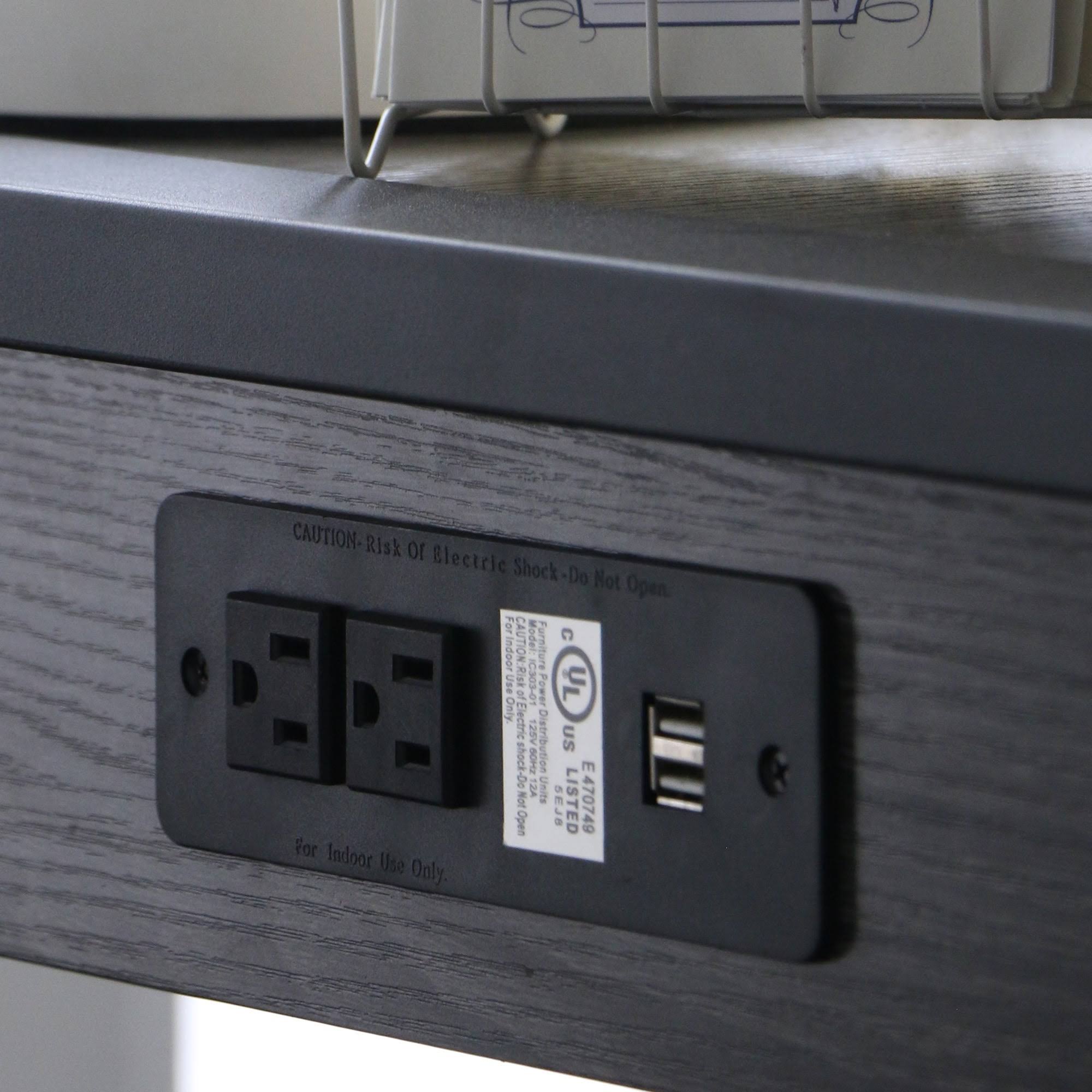 Dark Walnut Computer Desk N18657