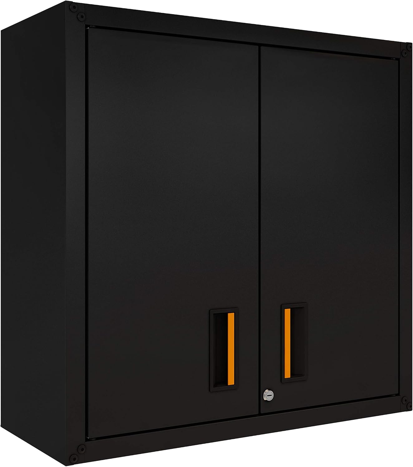 Black Wall Steel Cabinet with Two Doors R23382