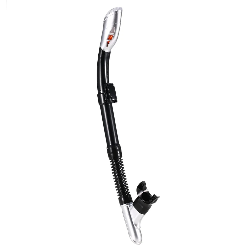 Freediving Snorkel Set with Tempered Glass Lens Goggles F431751