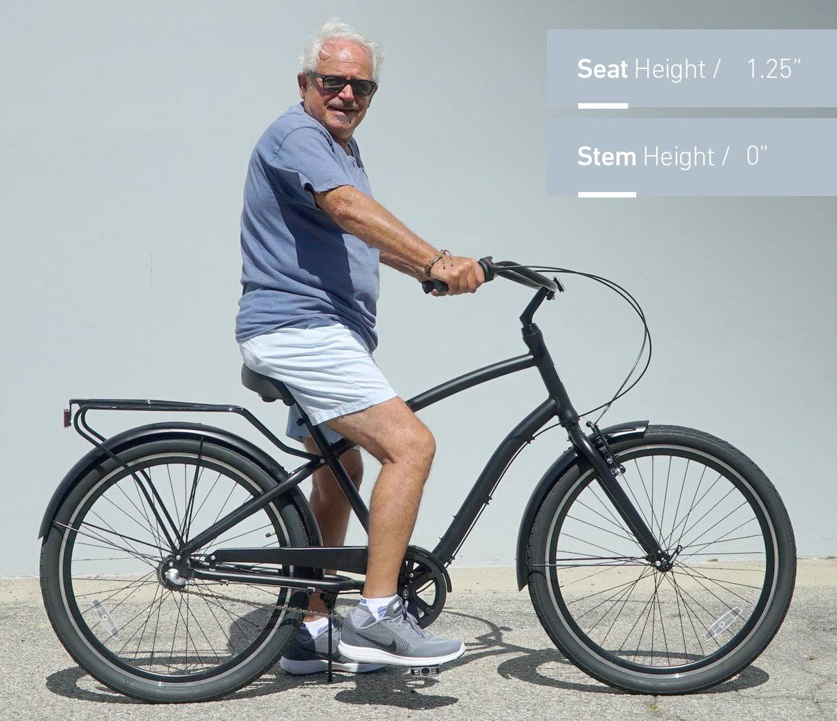 26x22 3 Speed Steel Sport Hybrid Cruiser Bicycle I9009