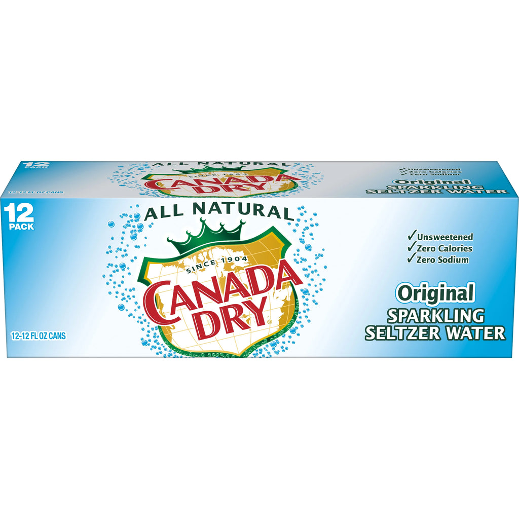 12 Pack Sparkling Seltzer Water, 12 fl oz cans Q246893