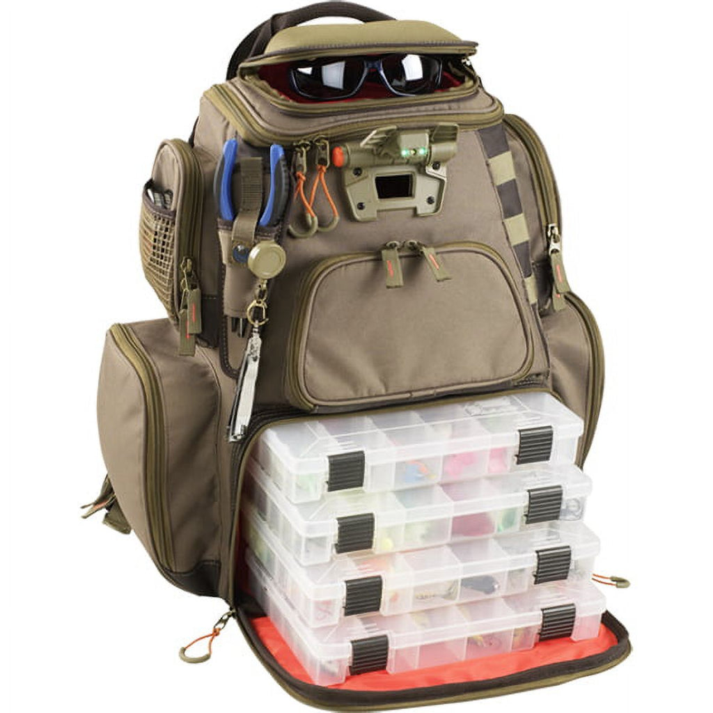 Lighted Tackle Backpack with 4 Trays E4075